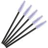 Xiao Hua 200 pennelli usa e getta per mascara, per ciglia finte, sopracciglia e trucco (asta nera e testa viola chiaro)