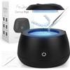 Fiona James Pulitore per Retainer Ultrasonico 48kHz - Pod Dentale per Invisalign, Protesi e Paradenti - Macchina per Pulizia Profonda per Retainer e Night Guard - Serbatoio da 200ML, Funzione One-Touch - Nero