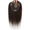 RemeeHi, corona per capelli da mettere sulla parte superiore dei capelli, copertura per capelli, per le donne, destra, 30 cm, marrone scuro