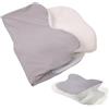 UXIETIN Federa per cuscino cervicale compatibile con Donama (solo per dimensioni standard), comoda e traspirante, federa per cuscino cervicale, solo federa, cuscino non incluso, 1 pezzo (grigio)
