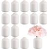 Tioncy Set di 15 vasi in ceramica bianca, stile boho, piccoli vasi per fiori secchi, piante, casa, matrimonio, tavolo, moderno, minimalista, libreria, mensola, centrotavola