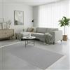 Jimri - Tappeto passatoia Tepiche per soggiorno, camera da letto, cucina, bagno, tappeto Boho Kelim, Passatoia tappeto - grigio chiaro, 80 x 150 cm.
