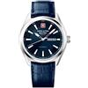 Swiss Alpine Military by Grovana Orologio da uomo con cinturino in pelle ETA 2836-2 automatico vetro zaffiro 10 ATM DayDate 7090.2535SAM
