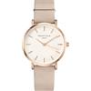 Rosefield Orologio da donna con bracciale in pelle rosa tenue West Village 33mm