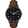 Timex orologio Vintage Marrone Waterbury Classic - Roman Dial trendy cod. TW2U88500