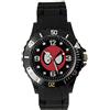 Taport® Spiderman quarzo tondo orologio sportivo fascia in silicone nero