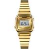 MASTOP Orologio da polso da donna al quarzo, ultra sottile, splendido e semplice, con quadrante piccolo, cinturino in acciaio a maglia, Acciaio Oro, Moderno