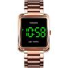 TONSHEN Uomo e Donna Orologio Fashion Acciaio Inossidabile Touch LED Digitale Elettronico Orologi da Polso Controllo (Rosa)