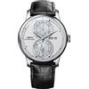 LOBINNI Orologio da uomo in acciaio inossidabile automatico meccanico calendario settimana moda top brand orologio di lusso, Argento-bianco-L, Meccanico