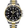 Haonb Orologi Uomo,Orologio Meccanico Completamente Automatico Green Water Ghost Impermeabile Alla Moda Luce Notturna Cinturino In Acciaio Solido