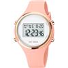 Gosasa Orologio digitale a LED con quadrante grande, data, ora, 3 bar, impermeabile, orologio sportivo da uomo e donna