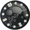 WOMELF Quadrante dell'orologio da 28,5 mm quadrante verde luminoso compatibile con movimento NH35/NH36 con posizione ore 3 (Color : Svart)