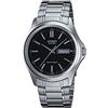 Casio Orologio Classic Silver MTP1239D-1A, nero, movimento al quarzo, Nero, Movimento al quarzo
