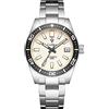 TYBERLEY CADISEN Orologio Automatico Meccanico da Uomo Movimento NH35 Zaffiro Sintetico 200m Impermeabile Luminoso Cinturino Acciaio Inox Casual sportivo Orologio subacqueo Data