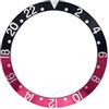 ROUHO 37,6mm Inserto Lunetta Alluminio Sostituzione GMT Anello Orologio Inclinato Intarsio Segnatempo 30,5mm per Rolex GMT-Master II 16710-A3 38 * 30.5mm