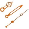 RNSZKIPJ Nuovi accessori per orologio a tre pin colore lancette vuote senza luminoso, adatto per movimento NH35/36/4R/7S, Mani arancioni sch, 12.5cm