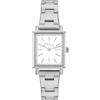 Breil, Collezione Divine, Orologio Donna Solo Tempo, Cassa Rettangolare e Quadrante Bianco, Indici con Cristalli Luminosi, Chiusura con Pulsanti, Cassa 20x23 mm