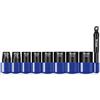 Titan 46201 - Set di chiavi a bussola a percussione standard da 1/4, 9 pezzi