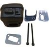 LIWaaGe Adatto for Hus 350 353 346XP 345 340 Supporto marmitta e piastra di raffreddamento di ricambio for motosega 503862702
