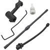 DORFEY Adatto for motoseghe cinesi 4500 5200 5800 45cc 52cc 58cc Kit di ricambio for tubo flessibile for olio combustibile, pompa dell'olio, asta dell'acceleratore