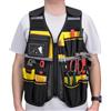 Generico Gilet Da Lavoro Uomo Cintura Portautensili Organizzatrice Con Multiple | Gilet Di Sicurezza Per Edilizia Padre Falegname Elettricista Costruzione Pulizia Griglie Meccanico Com
