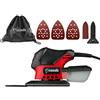 Casals - Mouse multifunzione compatto da 75 W | 11000 rpm | Aspirapolvere incorporato | Impugnatura ottimale in gomma soft-touch| 40 fogli di ricambio (180 g/120 g/80 g) | Borsa per il trasporto