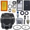 UHESWQ Adatto for Stihl TS400 Sega da taglio for calcestruzzo 4223 020 1200 Pezzi di ricambio for motosega Kit filtro aria for spinotto cilindro da 49 mm