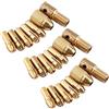 Mesee - Mandrini da trapano in ottone da 0,5 a 3 mm, micro punte per trapano elettrico, mini mandrino, con chiave a brugola per utensili rotanti, per alberi da 2 mm, 7 pz/set, 3 set