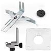 Helilyco Guida dritta per fresatrice 3710 3709, supporto per ruota guida, set da 4 pezzi