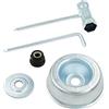 DUANXY Kit di manutenzione adattatore lama per Stihl FS55 FS56 FS70R FS80 FS85 FS90 FS110 FS120 FS130 (rondella di spinta, piastra rider, dado a collare, chiave)