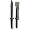 Generic Scalpello pneumatico martello pneumatico 120mm 5 pollici lunghezza raschietto collare tondo scalpelli punto piatto piastrelle calcestruzzo scalpello set