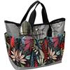 CAROYINO Borsa per attrezzi da giardino, in tela resistente, organizer per la casa, kit di attrezzi da giardinaggio (fiori)