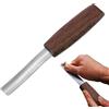 Rurunklee Scalpello per legno curvo, scalpello per legno, pala curva per la lavorazione del legno, con manico in legno, affilare le forbici per legno, design ergonomico per una maggiore precisione