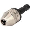 CHJIENJUJIDZ 1PC Keyless Drill Chuck Cacciavite Impact Driver Adattatore 1/4 ''Hex Shank Drill Bit Strumento Convertitore Adattatore-Silver