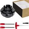 Zhjlut Mandrino per Tornio per Legno da 10,2 Cm, Mandrino per Lavorazione Del Legno Filettato Autocentrante a 4 Griffe in Acciaio Nero da 100 Mm per Hobby Fai-da-te per la Lavorazione Del Legno (Size : M33