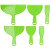 Klanata Set di spatole con 6 pezzi per vernice e carta da parati, kit di raschietti per nastro adesivo in ABS per la riparazione di intonaco, cemento, calcestruzzo e cartongesso, set di