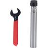Cloimei Portautensili con codolo cilindrico ad alta precisione con pinza ER11 per fresatrici CNC e torni in acciaio al carbonio 40Cr con campo di serraggio da 1,7 mm e chiave inclu (C16-ER11A-100L)