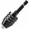 CHJIENJUJIDZ Mandrino per trapano 0.3-8mm Punte per trapano elettrico autoserranti Strumenti per fissaggio a pinza 1/4 ''Convertitore a cambio rapido con codolo esagonale-0.3-3.4mm
