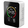 Ejoyous Monitor della qualità Dell'aria Interna, Misuratore Portatile della qualità Dell'aria, Rilevatore di CO2, Temperatura e umidità Multifunzionale per L'ufficio Domestico (WHITE)