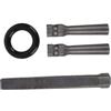 Baluue Scalpello per Pietra Dura in Acciaio Legato Nero per Spaccare | Strumento per Lavorazione Pietra, Robusto e Affidabile, Uso Professionale, Finitura Nera, per Taglio Efficiente