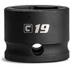 Capri Tools - Bussola a percussione, 19 mm, attacco 3/8, 6 punti