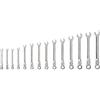 TEKTON WRC95002 - Set di chiavi combinate a cricchetto con testa flessibile, 14 pezzi (6-19 mm)