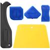 LIYJTK Kit di raschietto per guanti di plastica kit di vetro colla per giunti di modanatura stuccatura