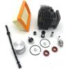 UYTGFO Adatto for Stihl FS450 FS 450 Filtro aria carburante Linea olio Guarnizione Bulbo Candela Trimmer 4128 020 A16F-42Mm Kit cilindro pistone