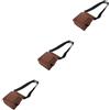Gadpiparty 3 Pezzi borsa porta attrezzi borsa portautensili kit utensili Spanner marsupio gadget cintura uomo piccola cintura porta attrezzi custodia per cintura degli attrezzi fibra chimica