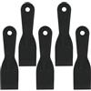 Moicstiy 5 coltelli da stucco in plastica, raschietto in plastica da 5 cm, per nastrare pareti a secco (nero)