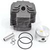 DORFEY Kit cilindro Th48 da 44 mm adatto for Kawasaik Kbl48 Kbh48 for decespugliatore Kaaz, testa cilindrica, fasce elastiche, clip perni, gruppo cilindro