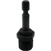 Opatiny Asta adattatore con codolo esagonale da 635 mm (35,5 cm) a M10, confezione da 2 pezzi, per conversione da smerigliatrice angolare a mandrino per trapano in acciaio al carbonio nero