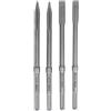 STIER Set di scalpelli SDS-max 4 pezzi 400 x 25 mm / 400 mm