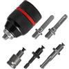 Gvvsjgdbis Mandrino per Trapano a Mano Chiave 1,5-13 mm 1/2-20UNF con Adattatore SDS Plus, Convertitore di Esagonale 1/4 PB, Manico Esagonale, Chiave a Bussola 1/2 Po